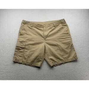 Columbia Red Bluff Cargo Shorts Mens 42 (Tag 40) Tan 10" Fishing Hiking Outdoors